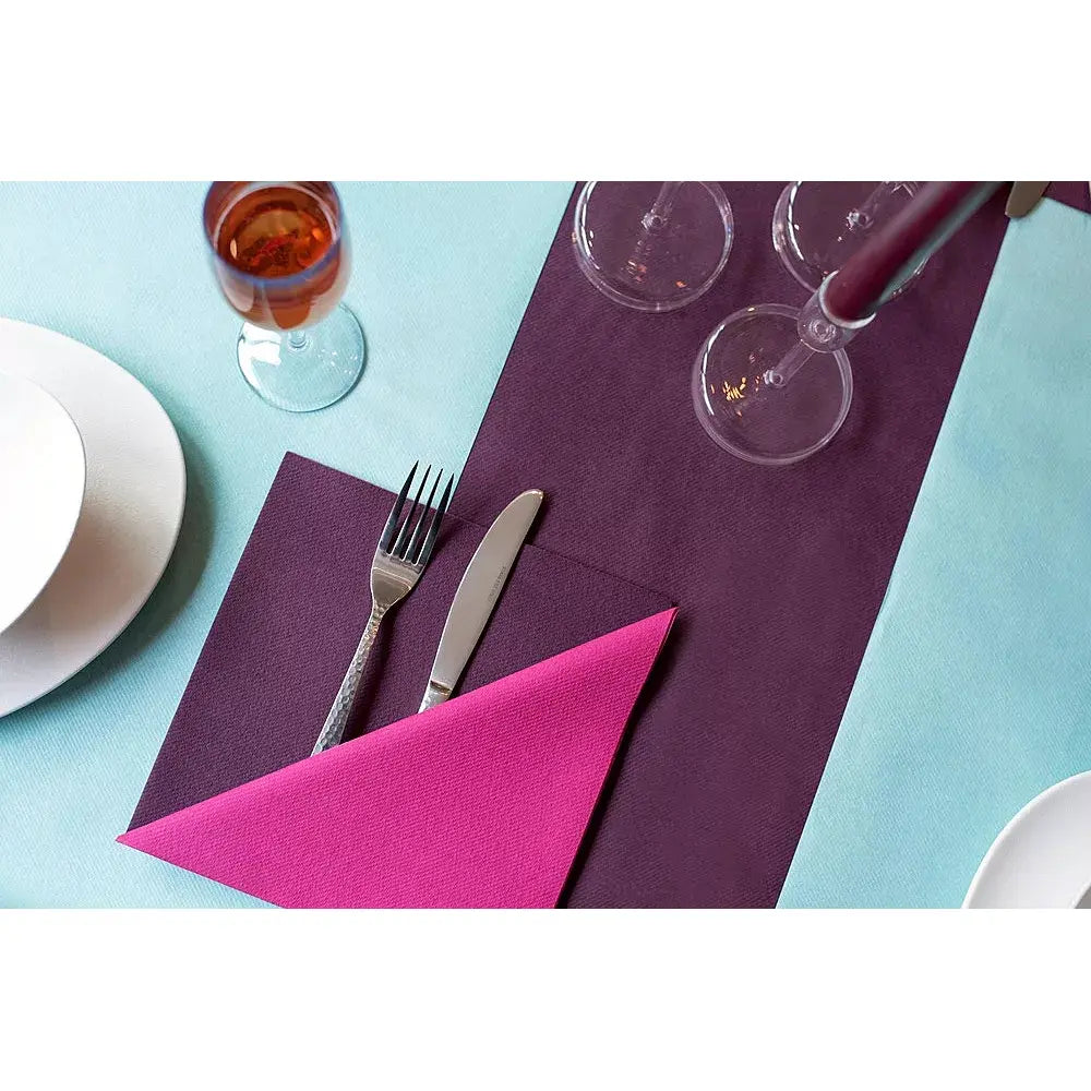 Nappe Gala Aubergine - 6 m x 120 cm