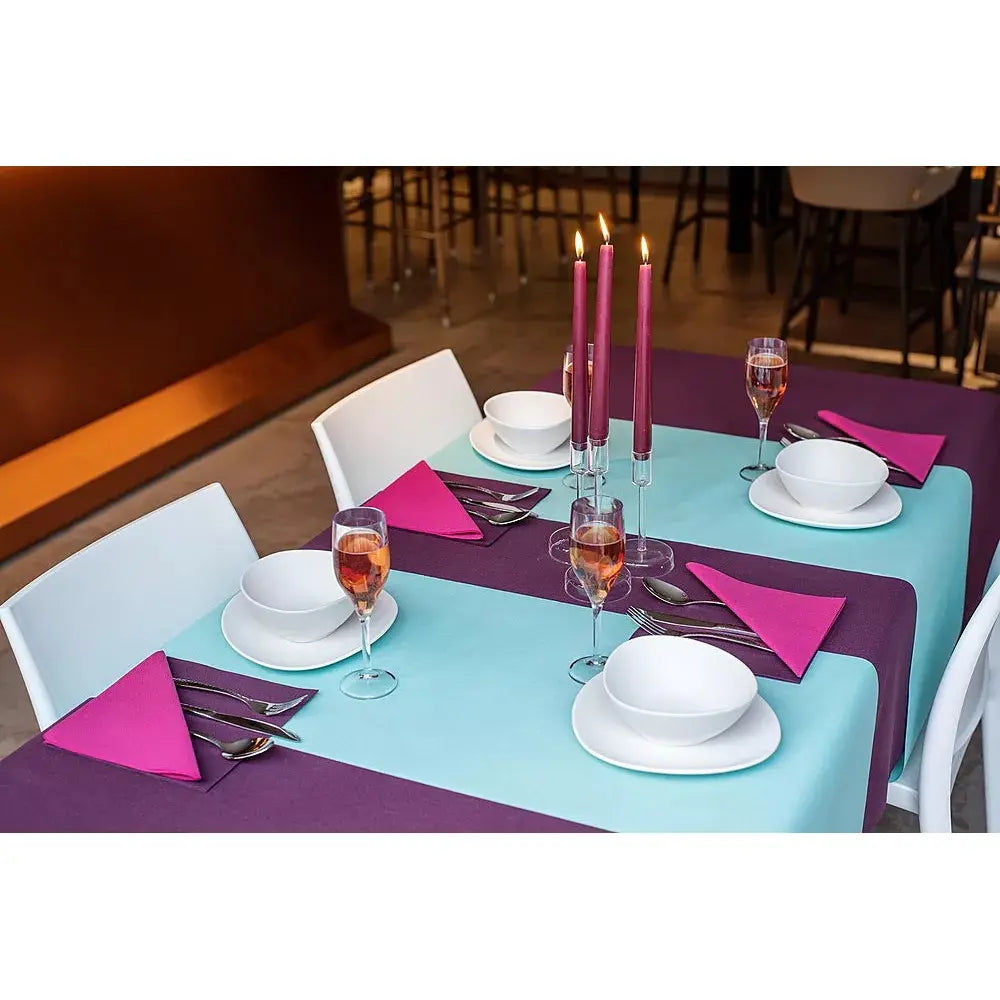 Nappe Gala Aubergine - 6 m x 120 cm