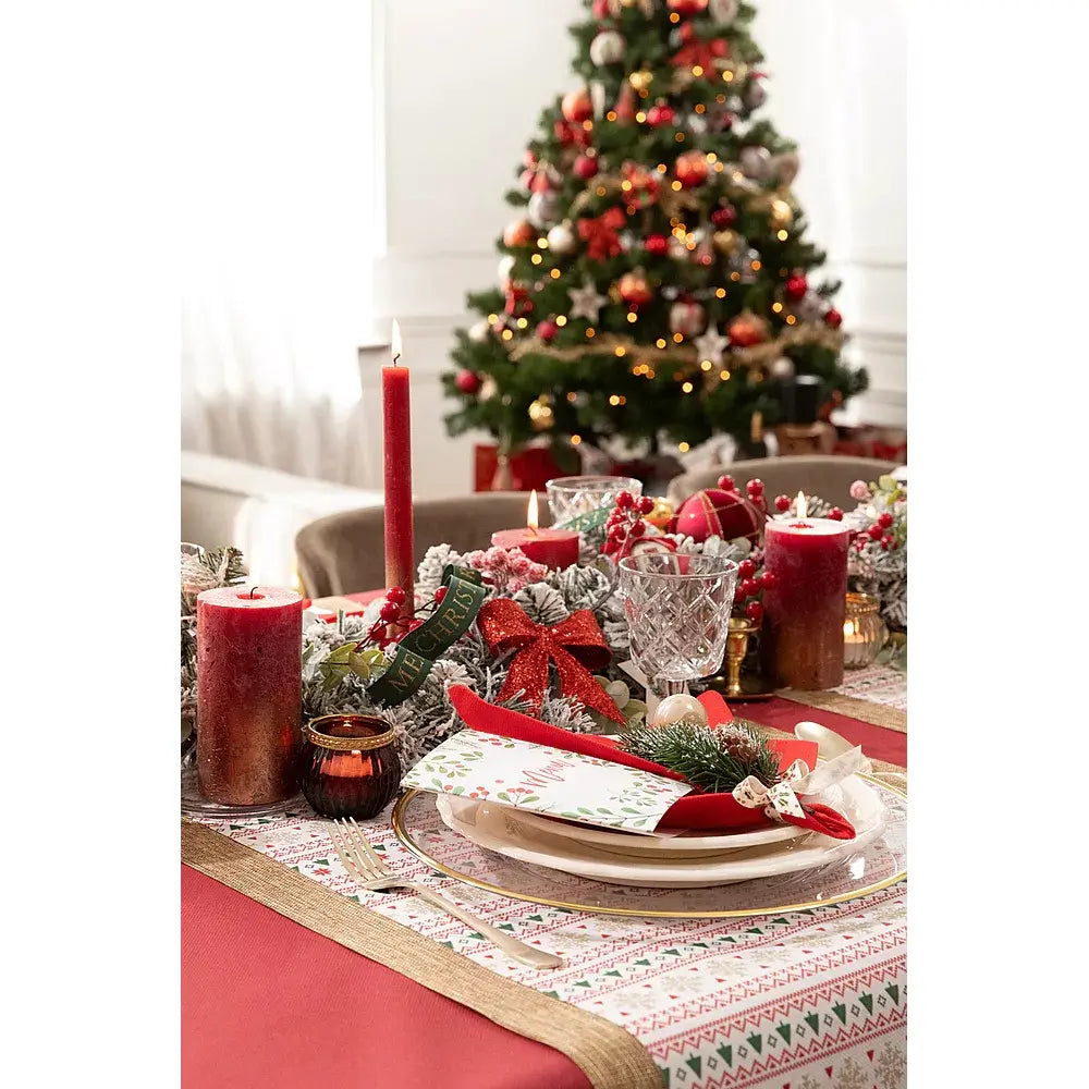 Nappe Gala Cherry Red (Bordeaux) - 6 m x 120 cm