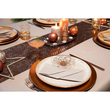 Nappe Gala Taupe - 6 m x 120 cm