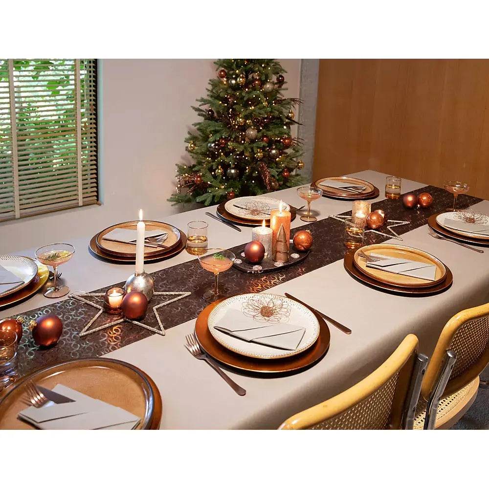 Nappe Gala Taupe - 6 m x 120 cm