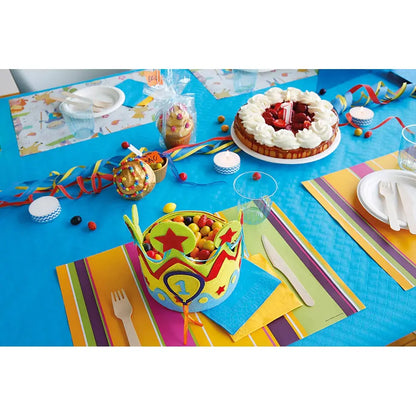 Nappe Fiesta Azur - 10 m x 120 cm