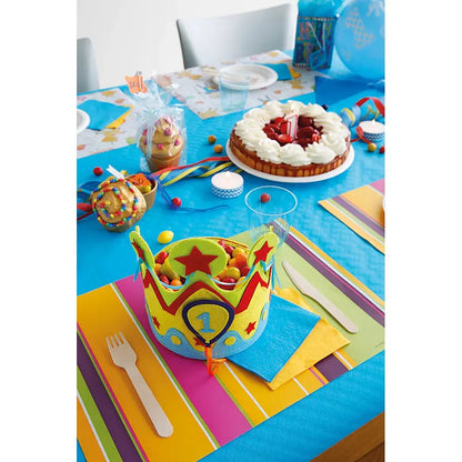 Nappe Fiesta Azur - 10 m x 120 cm