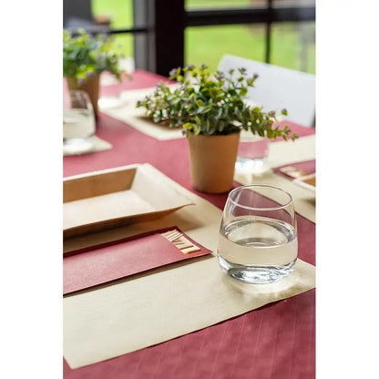 Nappe Fiesta Bordeaux - 10 m x 120 cm