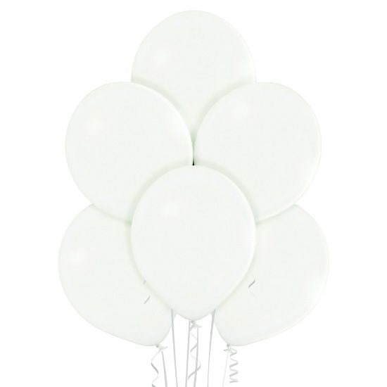 8 Ballons Premium 30cm - Blanc Pastel