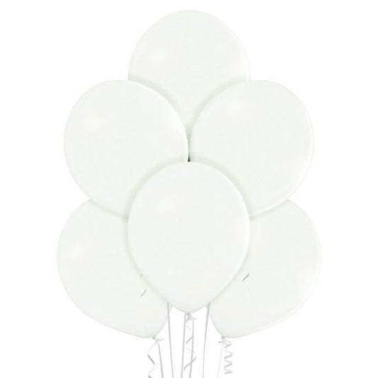 8 Ballons Premium 30cm - Blanc Pastel