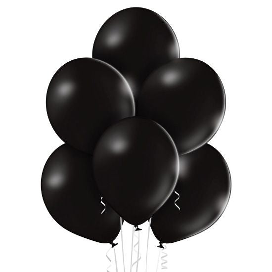 8 Ballons Premium 30cm - Noir