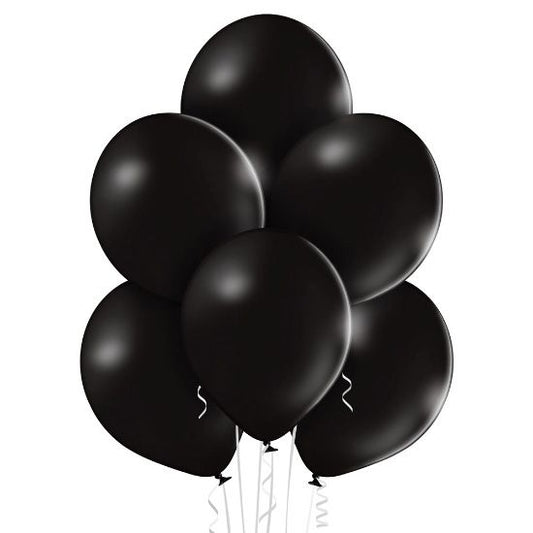 8 Ballons Premium 30cm - Noir