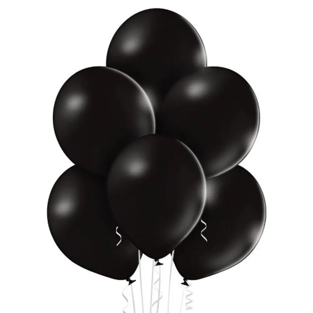 8 Ballons Premium 30cm - Noir