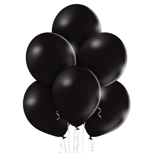 8 Ballons Premium 30cm - Noir