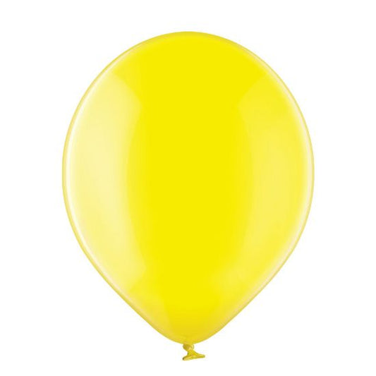 25 Ballons Extra-Small 12cm - Yellow Transparent