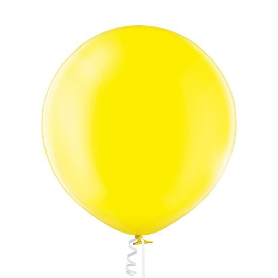 1 Jumbo Ballon 60cm - Yellow Transparent