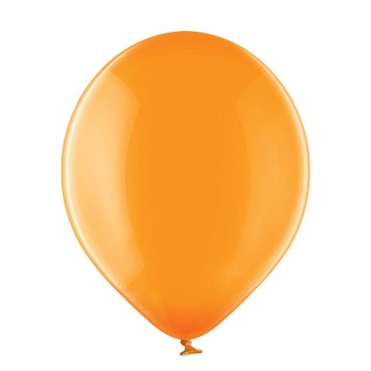 25 Ballons 12cm - Orange Transparent