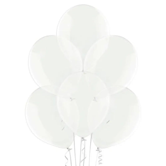 8 Ballons Premium 30cm - Clear Transparent