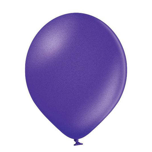 25 Ballons 12cm - Purple Metallic