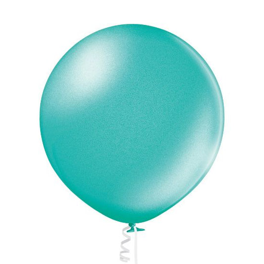 1 Jumbo Ballon 60cm - Green Metallic