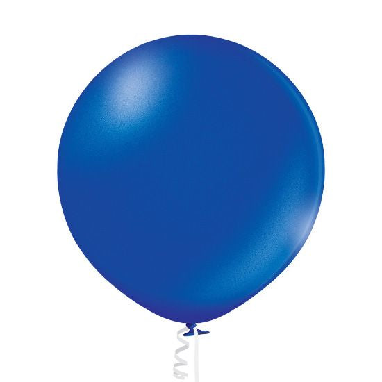 1 Jumbo Ballon 60cm - Royal Blue Metallic