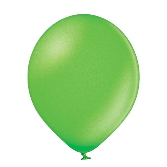 25 Ballons 12cm - Lime Green Metallic