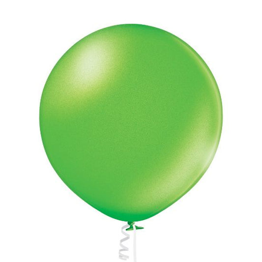 1 Jumbo Ballon 60cm - Lime Green Metallic