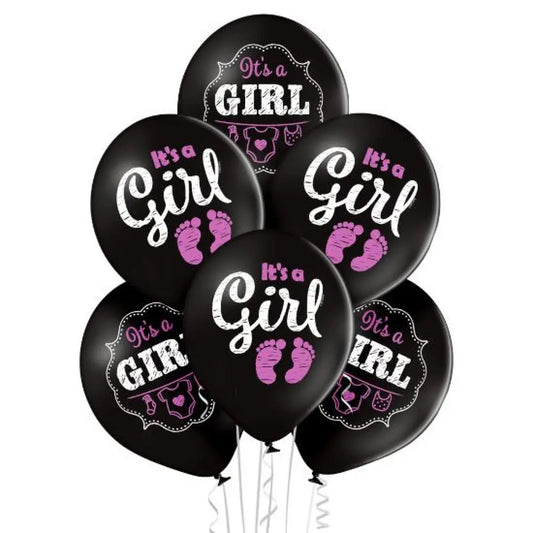 6 Ballons 30cm - ''It's a Girl''