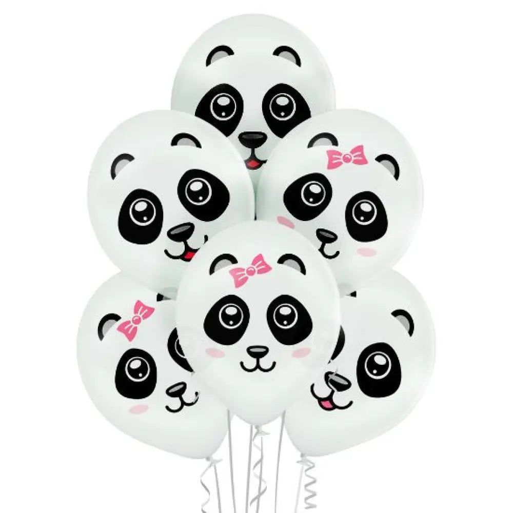 6 Ballons 30cm - Panda