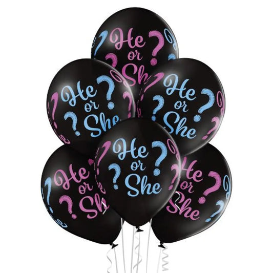 6 Ballons 30cm - ''He or She ?''