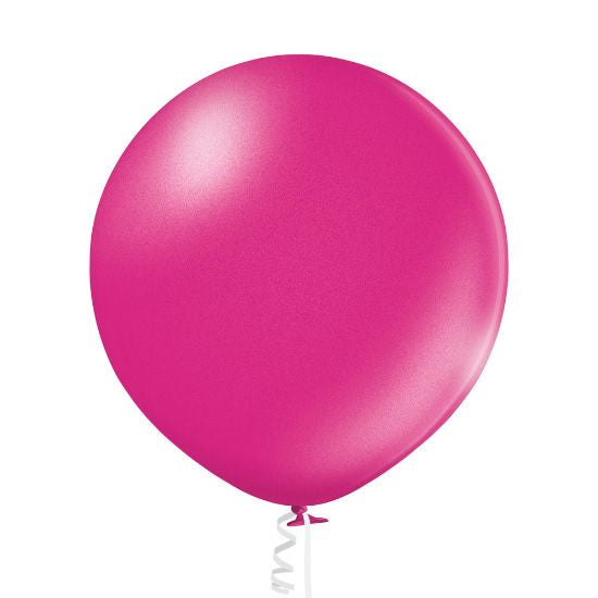 1 Jumbo Ballon 60cm - Fuchsia Metallic