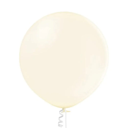 1 Jumbo Ballon 60cm - Ivory Metallic