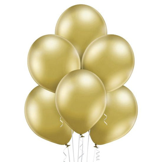 8 Ballons Premium 30cm - Gold Glossy