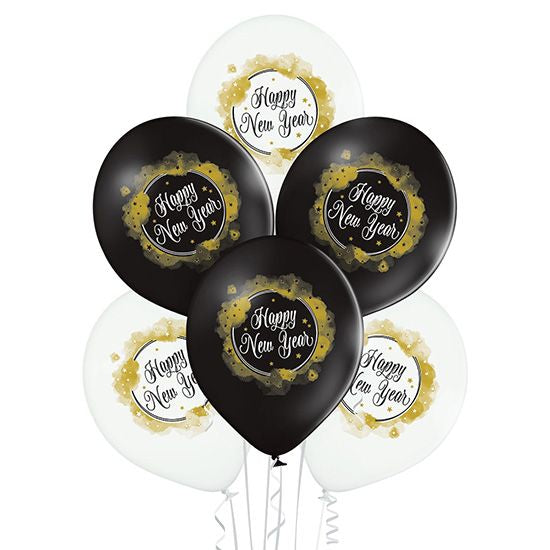 6 Ballons 30cm - Happy New Year