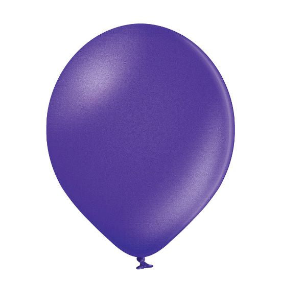 25 Ballons 12cm - Purple Metallic