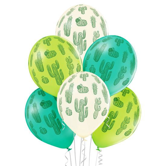 6 Ballons 30cm - Cactus