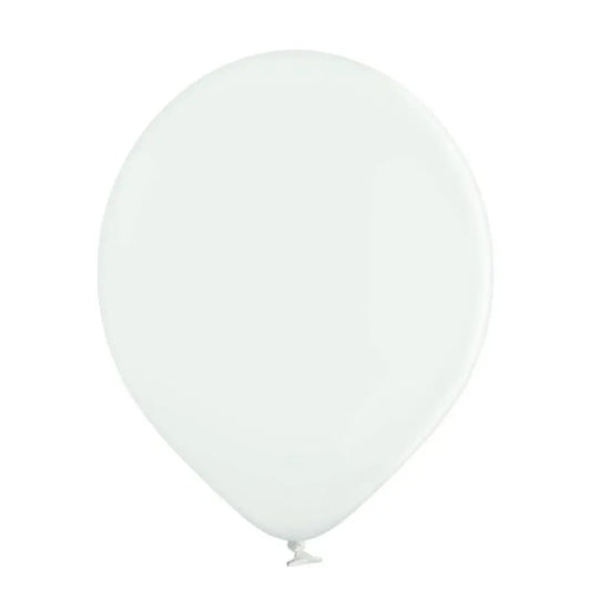 25 Ballons Pastel 12cm - Blanc