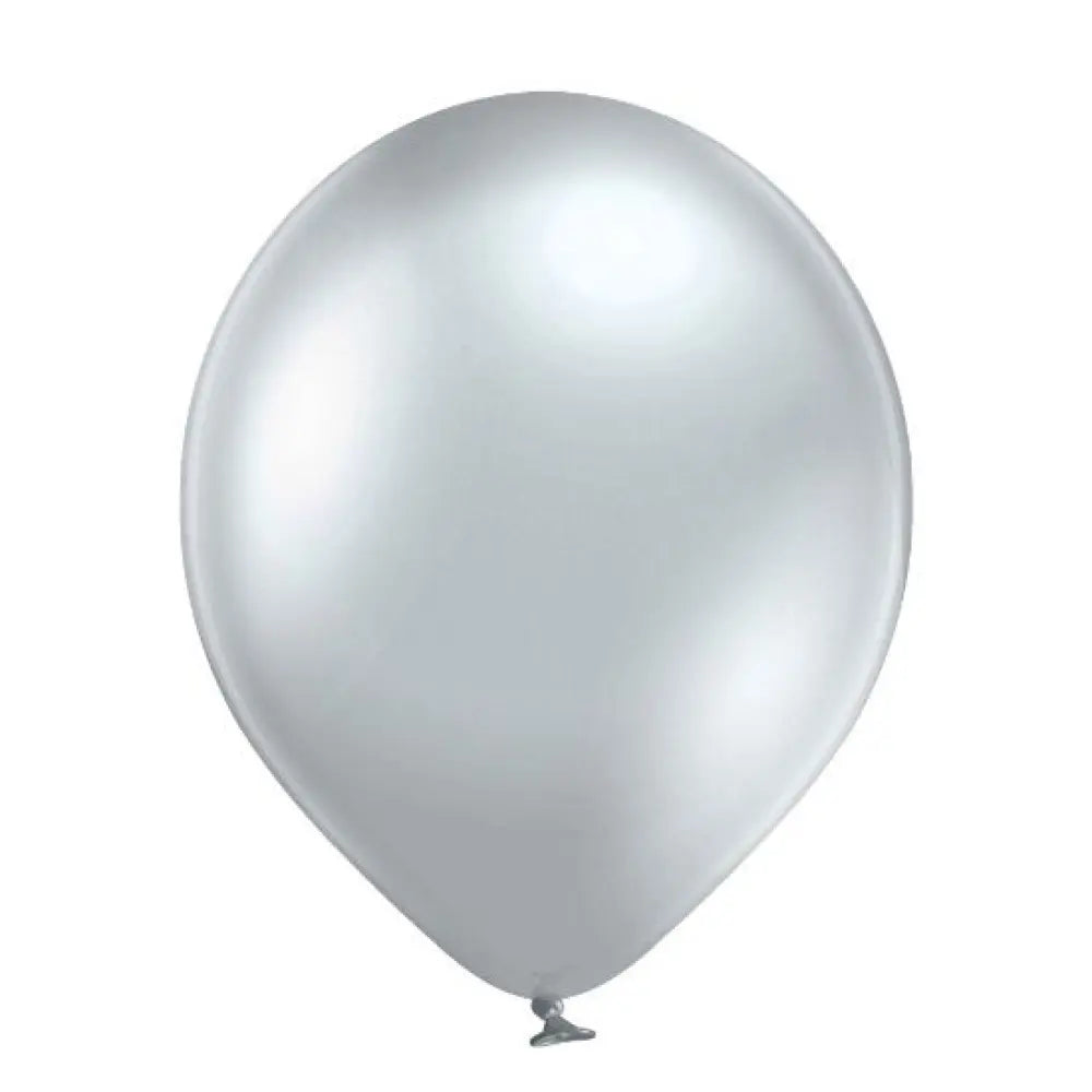 25 Ballons 12cm - Silver Glossy