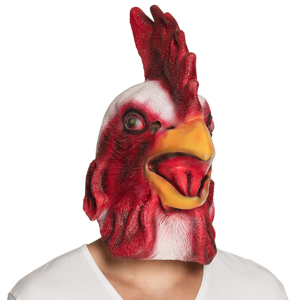 Pc. Masque tête latex Coq