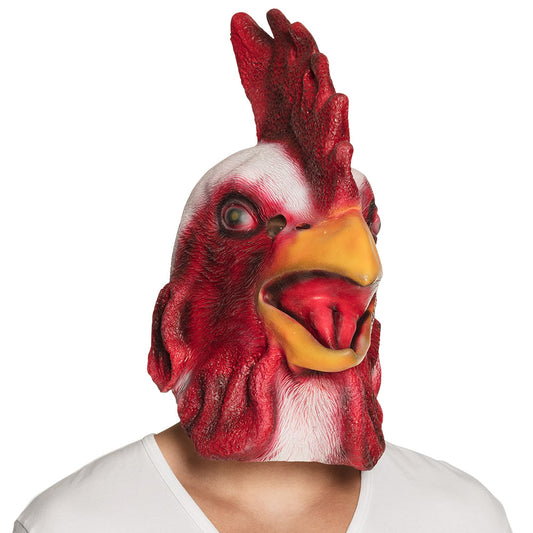 Pc. Masque tête latex Coq