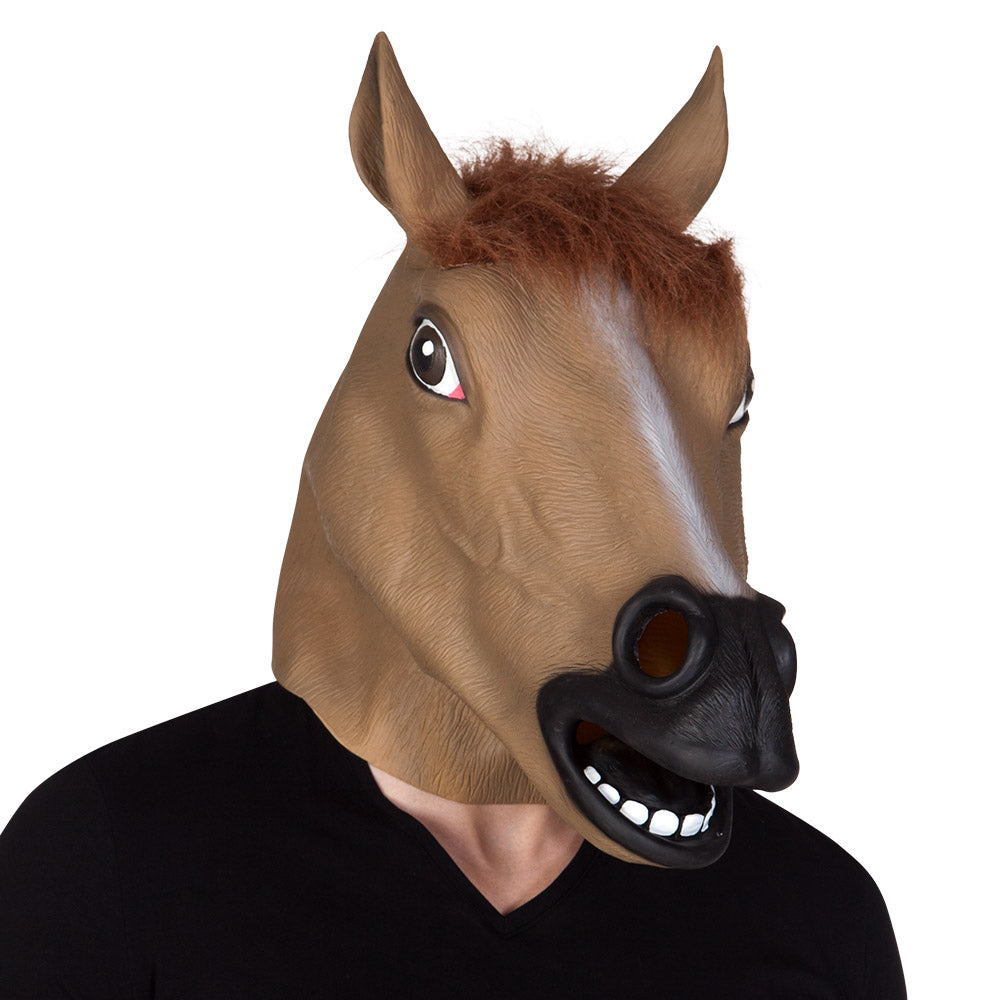 Pc. Masque tête latex Cheval