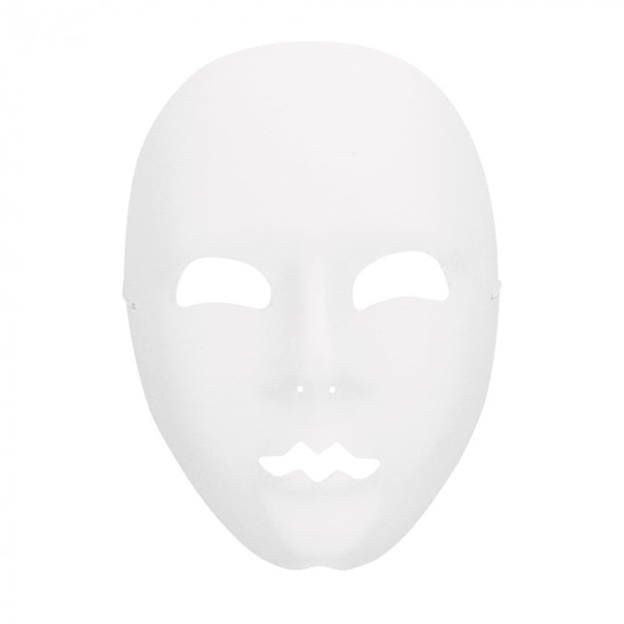 Pc. Masque visage Mime blanc