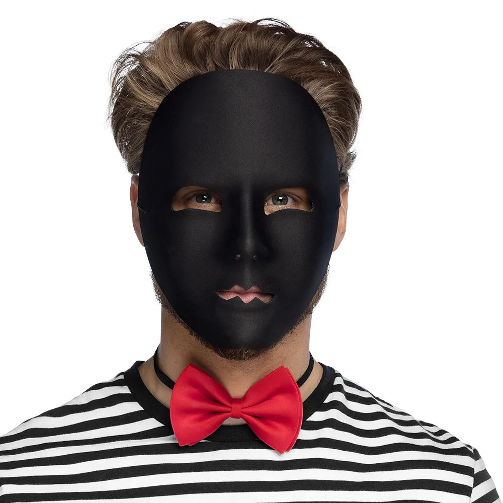 Pc. Masque visage Mime noir