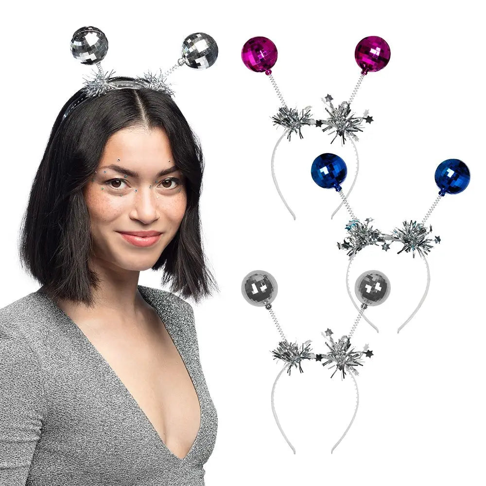 Diadème Boules Disco (Coloris au choix)