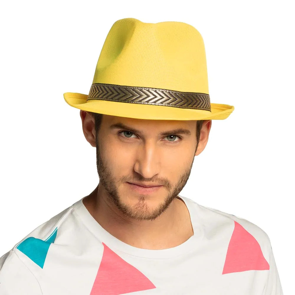 Pc. Chapeau Funky jaune