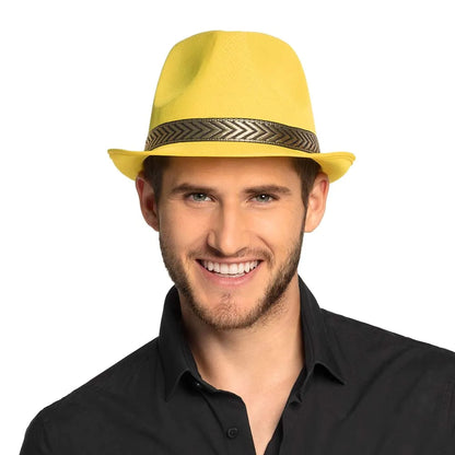 Pc. Chapeau Funky jaune