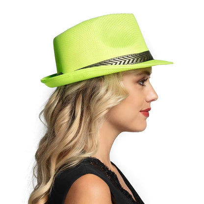 Pc. Chapeau Funky vert fluo