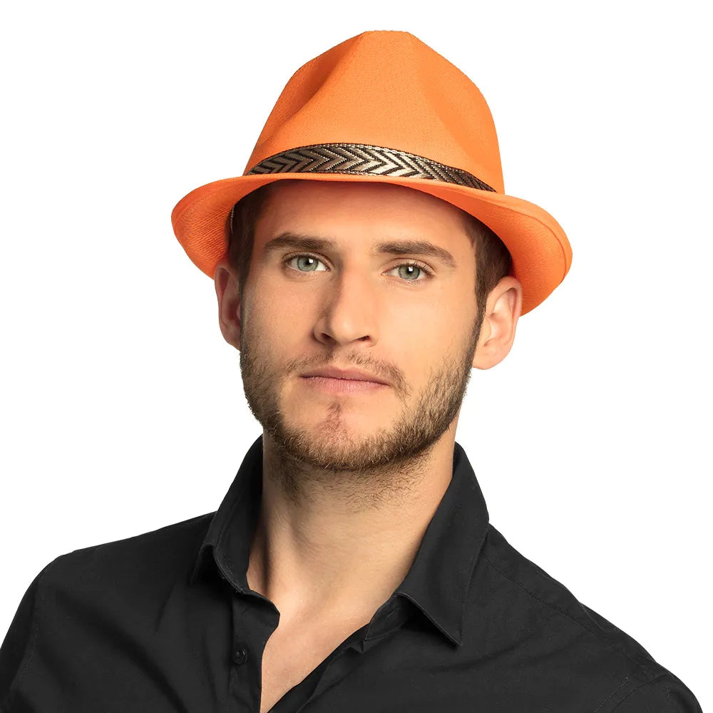 Pc. Chapeau Funky orange fluo