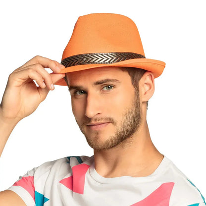 Pc. Chapeau Funky orange fluo