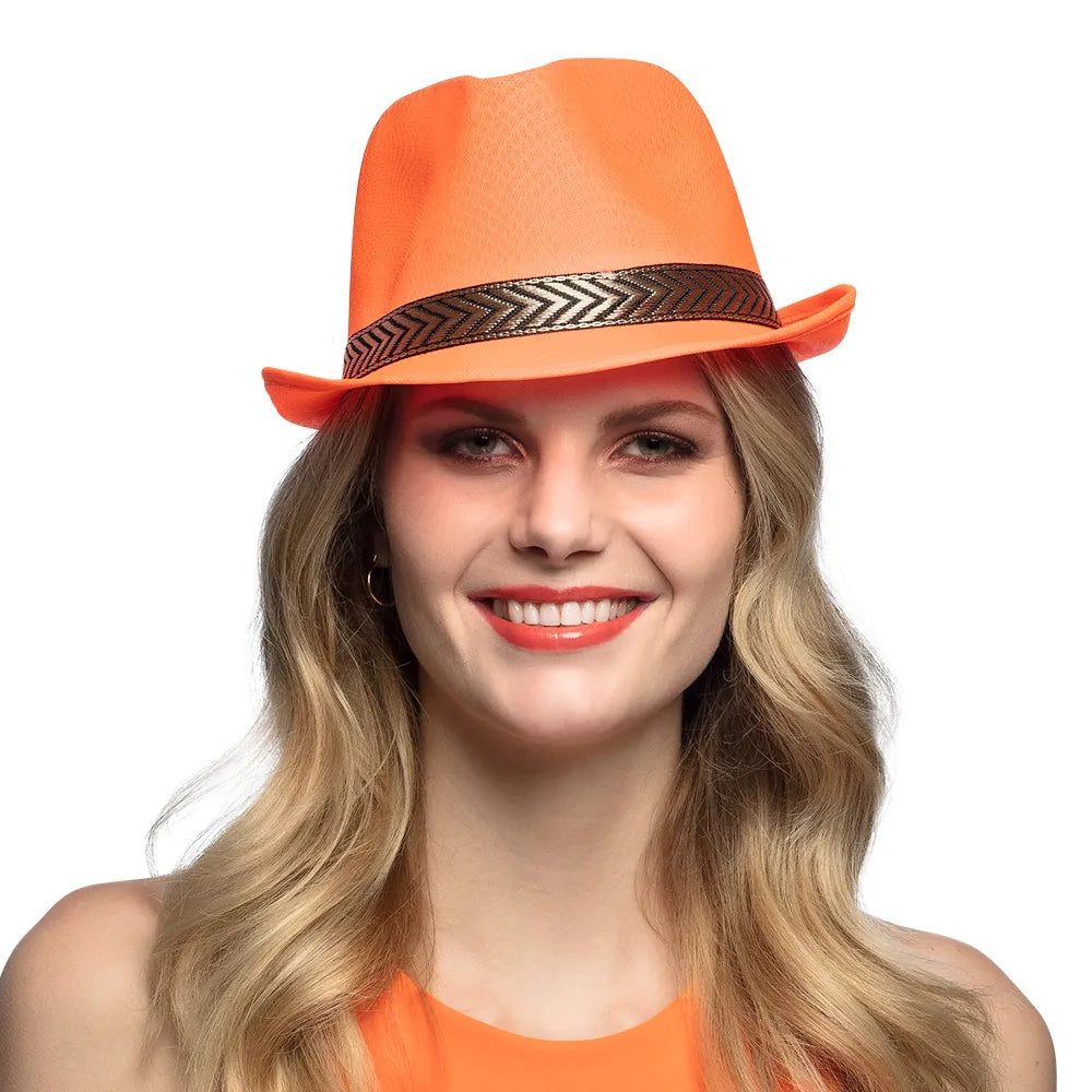 Pc. Chapeau Funky orange fluo