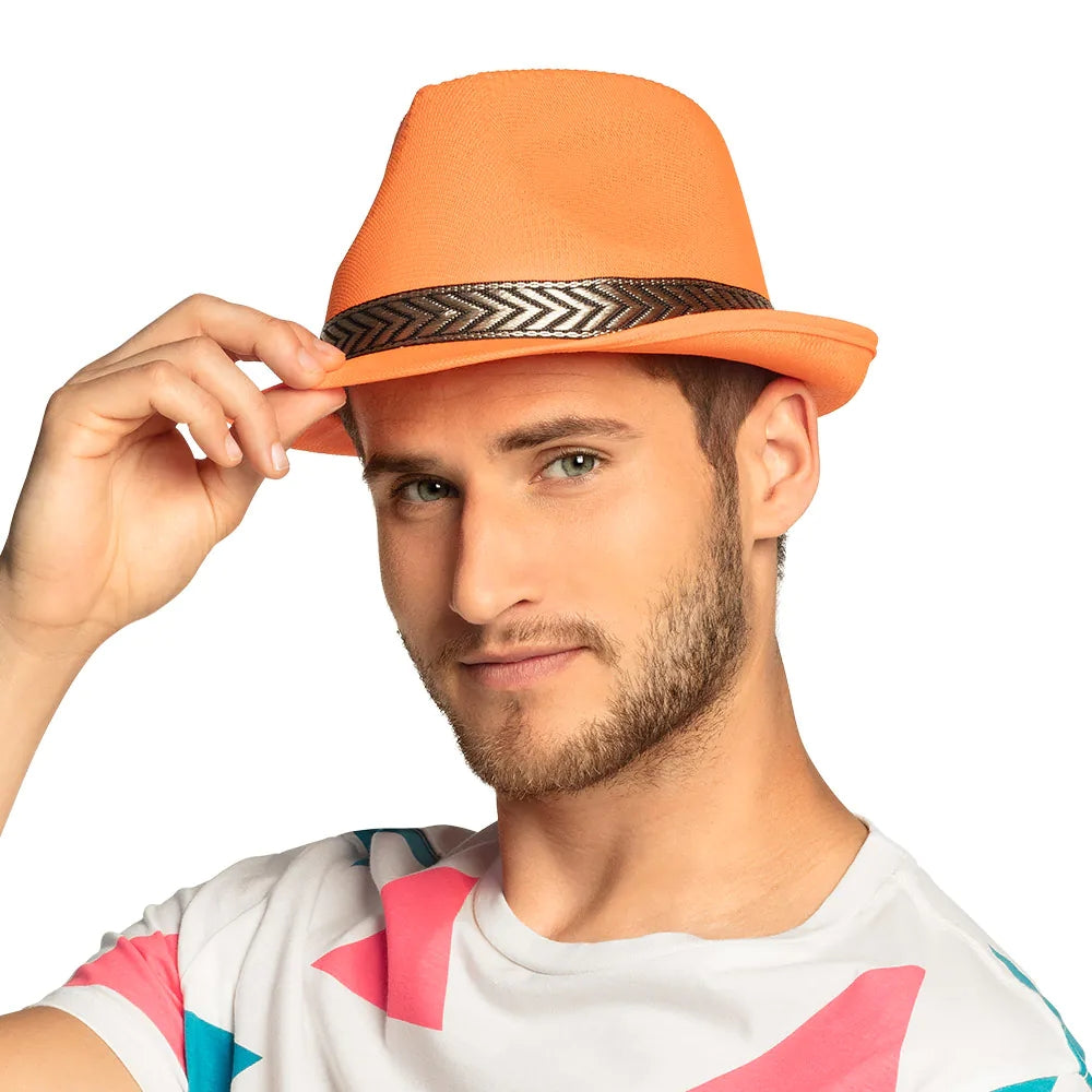 Pc. Chapeau Funky orange fluo