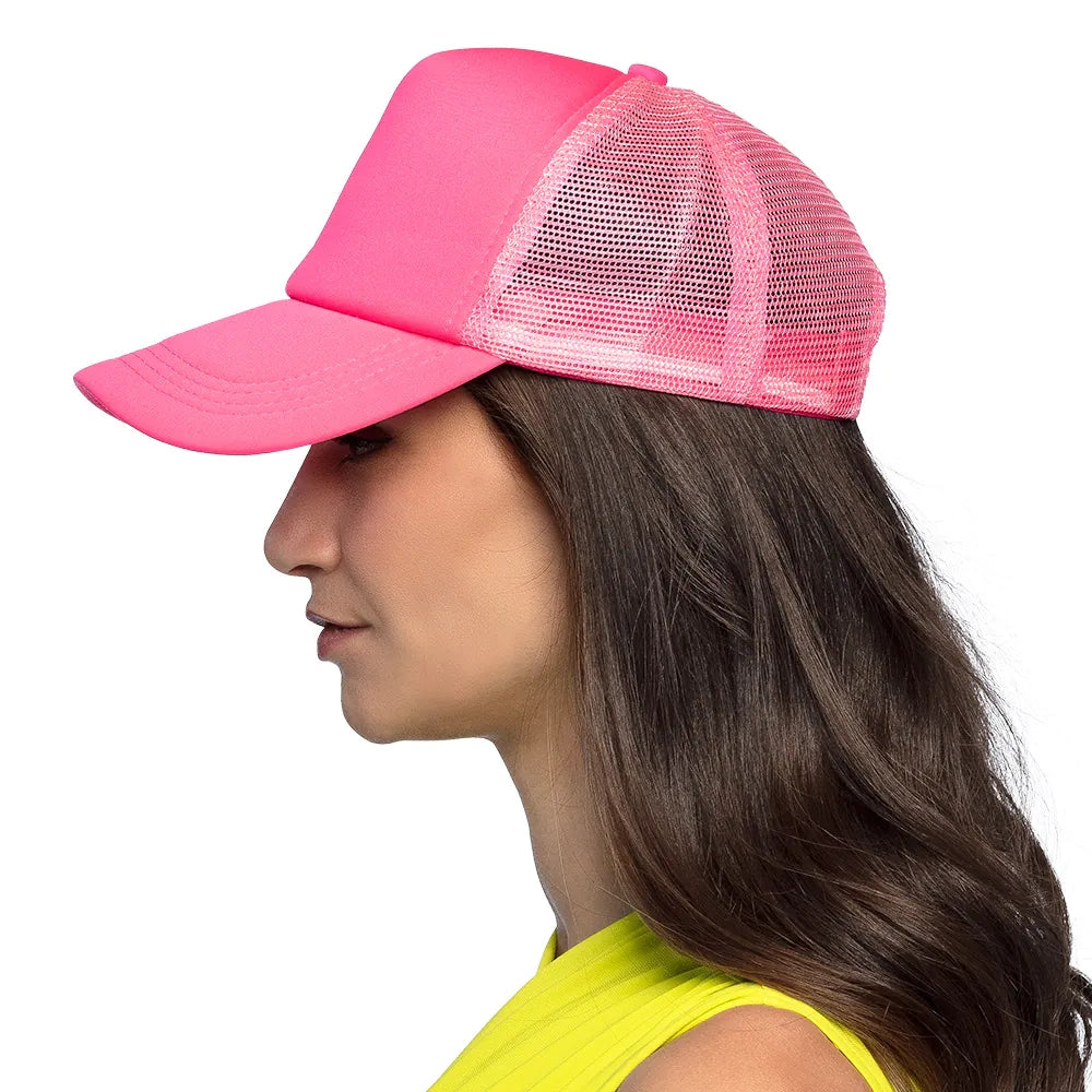 Pc. Casquette Fluo rose (réglable)