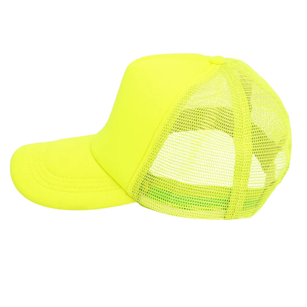 Pc. Casquette Fluo jaune (réglable)