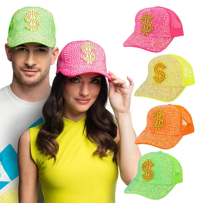 Casquette Dollar fluo réglable (Coloris au choix)